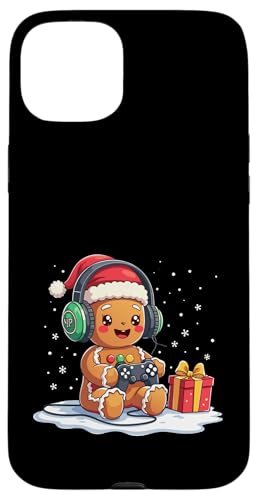 Hülle für iPhone 15 Plus Lustiger Weihnachtsspieler, niedliches Lebkuchen-Spiel, für Jungen und Kinder von Christmas Gamer Gingerbread Video Gaming Lover tee