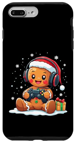 Hülle für iPhone 7 Plus/8 Plus Lustiges Weihnachtslebkuchen-Gamer-Video Xmas Gaming-Liebhaber von Christmas Gamer Gingerbread Video Gaming Lover tee