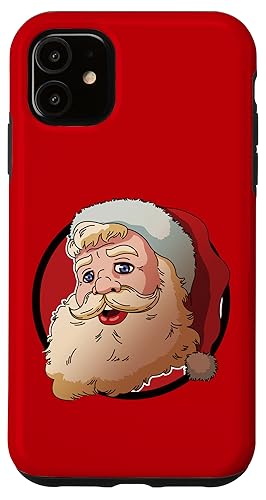 Hülle für iPhone 11 Weihnachtsmann Herren Damen Kinder Retro Vintage Xmas Weihnachten von Christmas Gifts by Art Like Wow