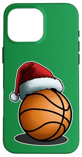 Hülle für iPhone 16 Pro Max Nikolausmütze, Basketball, Herren, Damen, Kinder, Weihnachten, Weihnachten von Christmas Gifts by Art Like Wow