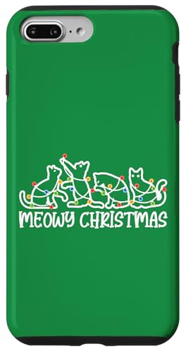 Hülle für iPhone 7 Plus/8 Plus Meowy Weihnachts-Katzenliebhaber für Damen und Herren von Christmas Gifts by Art Like Wow