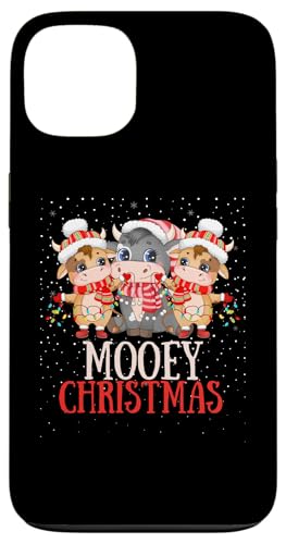 Hülle für iPhone 13 Mooey Christmas Cow Weihnachtsbeleuchtung Cow Lovers Jungen von Christmas Highland Cow Girls