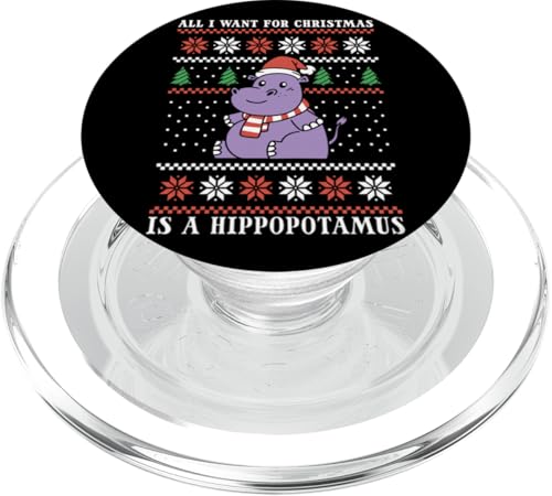 Ich will ein Nilpferd zu Weihnachten PopSockets PopGrip für MagSafe von Christmas Holiday Co.