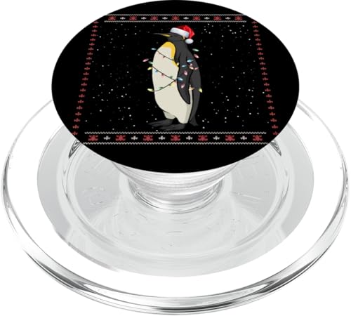 Weihnachtspinguin Lustiger hässlicher Weihnachtspullover Pinguin PopSockets PopGrip für MagSafe von Christmas Holiday Co.