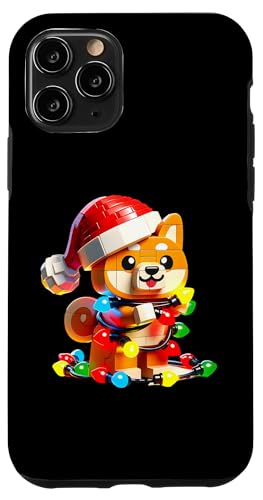 Hülle für iPhone 11 Pro Corgi Bausteine Weihnachtsbeleuchtung Hundeliebhaber Kinder von Christmas Holiday Wear