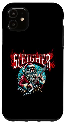 Hülle für iPhone 11 Schlitten Santa Lustig Weihnachten Heavy Metal Musik Männer Frauen von Christmas Holiday Wear