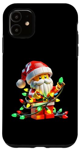 Hülle für iPhone 11 Weihnachtsmann Weihnachtsbeleuchtung Bausteine Xmas Jungen Mädchen Kinder von Christmas Holiday Wear