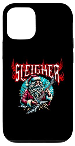 Hülle für iPhone 12/12 Pro Schlitten Santa Lustig Weihnachten Heavy Metal Musik Männer Frauen von Christmas Holiday Wear