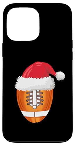 Hülle für iPhone 13 Pro Max Weihnachtsmütze, Fußballball, lustig, für Herren und Jungen von Christmas Holiday Wear