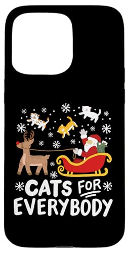 Hülle für iPhone 15 Pro Max Cats For Everybody Lustige Weihnachtskatzenliebhaber für Damen und Mädchen von Christmas Holiday Wear