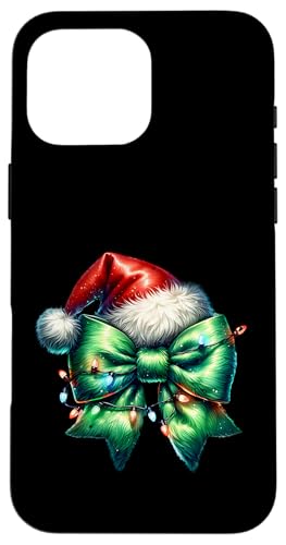 Hülle für iPhone 16 Pro Max Niedliche Weihnachtsschleife für Frauen, Mädchen, Kinder von Christmas Holiday Wear