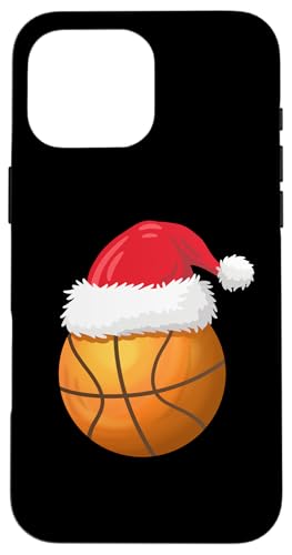 Hülle für iPhone 16 Pro Max Weihnachts-Basketball-Mütze, lustig, für Herren und Jungen von Christmas Holiday Wear