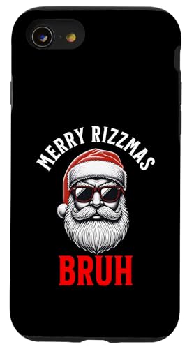 Hülle für iPhone SE (2020) / 7 / 8 Merry Rizzmas Bruh Rizz Christmas Silly Santa Herren Jungen Jugend von Christmas Holiday Wear