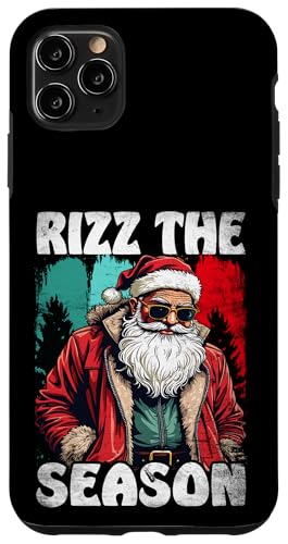 Hülle für iPhone 11 Pro Max Rizz the Season Lustiger Weihnachtsmann Weihnachten von Christmas Holidays Gift Idea Santa Reindeer