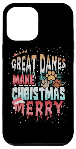 Hülle für iPhone 12 Pro Max Deutsche Dogge Lover Deutsche Doggen machen Weihnachten Merry Christmas von Christmas Humor Fun Holiday Gifts Kanig Designs