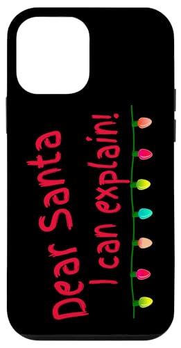 Hülle für iPhone 12 mini Weihnachtsbeleuchtung Lieber Weihnachtsmann, ich kann lustige Weihnachten erklären von Christmas Humor Fun Holiday Gifts Kanig Designs