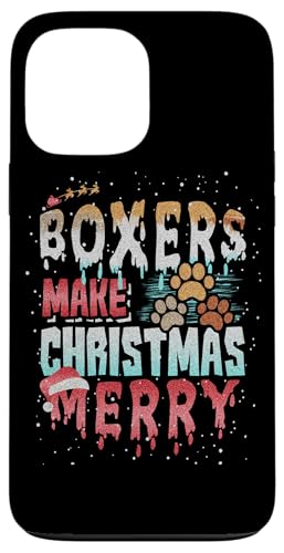 Hülle für iPhone 13 Pro Max Boxer Lover Boxer Make Christmas Merry Fun Christmas von Christmas Humor Fun Holiday Gifts Kanig Designs