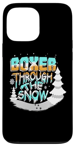 Hülle für iPhone 13 Pro Max Winterboxer-Liebhaber Boxer Durch den Schnee Weihnachten von Christmas Humor Fun Holiday Gifts Kanig Designs