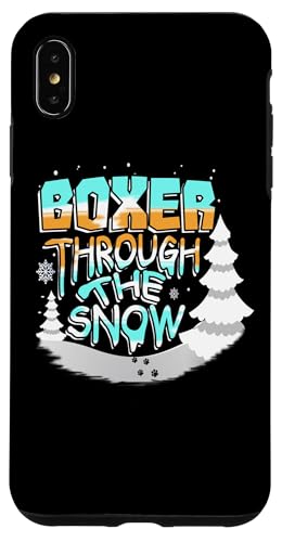 Hülle für iPhone XS Max Winterboxer-Liebhaber Boxer Durch den Schnee Weihnachten von Christmas Humor Fun Holiday Gifts Kanig Designs