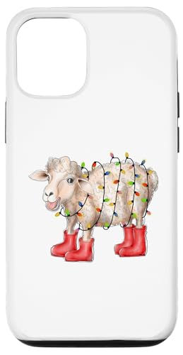 Hülle für iPhone 12/12 Pro Weihnachtsbeleuchtung Schaf von Christmas Lights Sheep