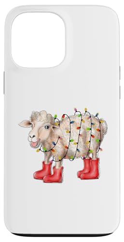 Hülle für iPhone 13 Pro Max Weihnachtsbeleuchtung Schaf von Christmas Lights Sheep