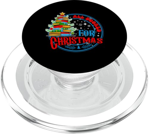 Alles gebucht für Happy Christmas Cute Groovy Christmas Holiday PopSockets PopGrip für MagSafe von Christmas Matching Pajamas Xmas