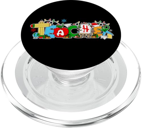 Christmas Cute Groovy Christmas Christmas Christmas PopSockets PopGrip für MagSafe von Christmas Matching Pajamas Xmas