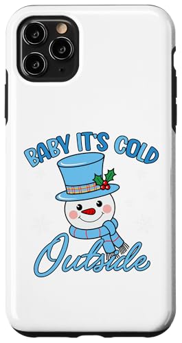 Hülle für iPhone 11 Pro Max Baby, draußen ist es kalt, Weihnachten, niedliches, fetziges Weihnachtsfest von Christmas Matching Pajamas Xmas