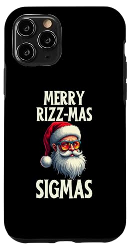 Hülle für iPhone 11 Pro Merry Rizz Mas Sigmas Lustiges Weihnachtsmann-Retro-Weihnachtsfest von Christmas Matching Pajamas Xmas