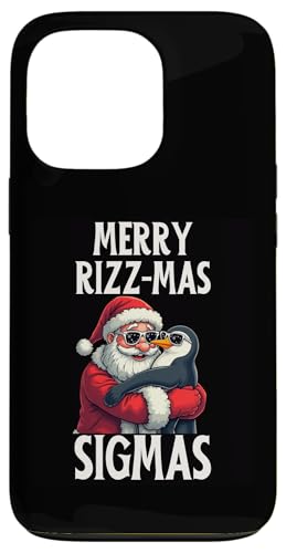 Hülle für iPhone 13 Pro Merry Rizz Mas Sigmas Funny Gen Alpha Pinguin Claus Xmas von Christmas Matching Pajamas Xmas