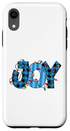 Hülle für iPhone XR Blue Christmas Joy Weihnachtsbeleuchtung Niedlich Groovy Xmas Holiday von Christmas Matching Pajamas Xmas