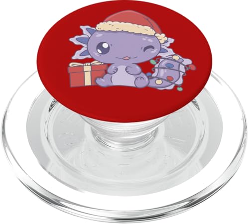 Axolotl Weihnachten Männer Frauen Jungen Mädchen Kinder Xmas PopSockets PopGrip für MagSafe von Christmas Men Women Boys Girls Kids Xmas Ajeli