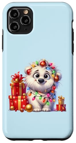 Hülle für iPhone 11 Pro Max Niedliche Eisbären Weihnachtsbeleuchtung Xmas Eisbär von Christmas Polar Bear Lover Gifts