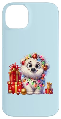 Hülle für iPhone 14 Plus Niedliche Eisbären Weihnachtsbeleuchtung Xmas Eisbär von Christmas Polar Bear Lover Gifts