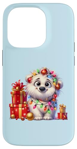 Hülle für iPhone 14 Pro Niedliche Eisbären Weihnachtsbeleuchtung Xmas Eisbär von Christmas Polar Bear Lover Gifts