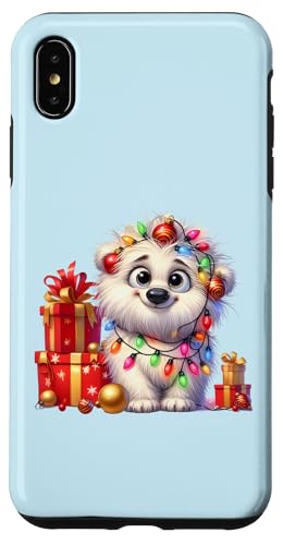 Hülle für iPhone XS Max Niedliche Eisbären Weihnachtsbeleuchtung Xmas Eisbär von Christmas Polar Bear Lover Gifts