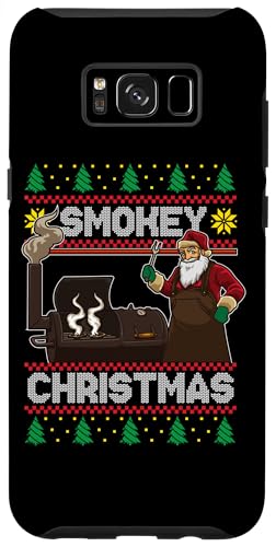 Hülle für Galaxy S8+ BBQ Weihnachtsmann Grillen Braten auf Smoker Hässlich Smokey Weihnachten von Christmas Santa BBQ Smoker Apparel