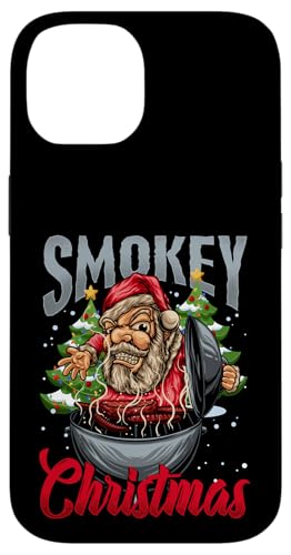 Hülle für iPhone 14 BBQ Santa Grillen Smoker "Smokey Christmas" Ugly Christmas von Christmas Santa BBQ Smoker Apparel