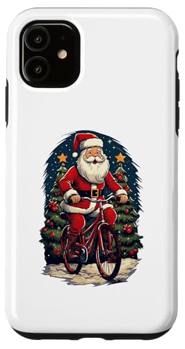 Hülle für iPhone 11 Weihnachtsmann Reiten Fahrrad Radfahren Weihnachten Xmas Party Kinder von Christmas Santa's Sporting Style