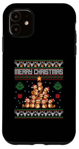 Hülle für iPhone 11 Eichhörnchen Weihnachtsbaum Merry Christmas Funny Squirrel Xmas von Christmas Shirts Pajamas PJ Men Women Kids Gifts