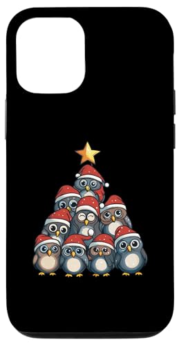 Hülle für iPhone 12/12 Pro Eule Weihnachtsbaum Xmas Mädchen Jungen Lustiger Weihnachtsmann von Christmas Shirts Pajamas PJ Men Women Kids Gifts