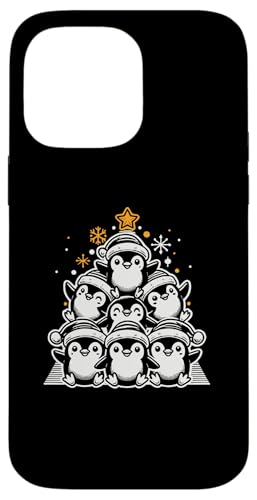 Hülle für iPhone 14 Pro Max Pinguin Weihnachtsbaum Merry Christmas Funny Penguin Xmas von Christmas Shirts Pajamas PJ Men Women Kids Gifts