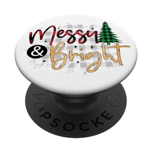 Unordentlicher und heller lustiger frecher hässlicher Weihnachtspullover Xmas Luv PopSockets Klebender PopGrip von Christmas Shopp