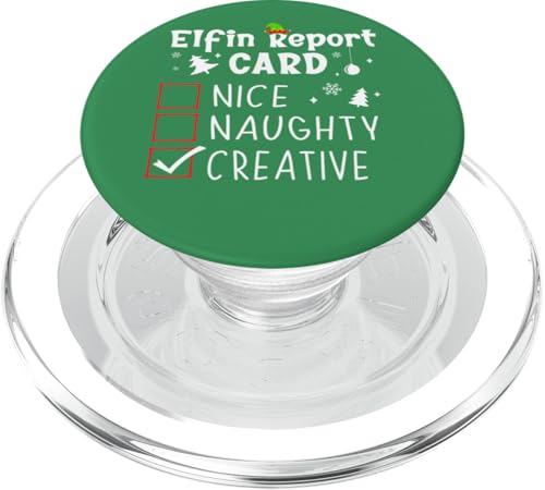 Family Christmas Nice Naughty Funny Xmas List Creative Elf PopSockets PopGrip für MagSafe von Christmas Tees Pajamas PJ Men Women Kids Gifts Elf