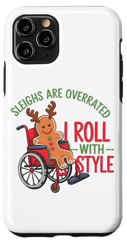 Hülle für iPhone 11 Pro Handicap Witz Lebkuchen Weihnachten für die Weihnachtszeit von Christmas Wheelchair Costume