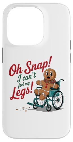 Hülle für iPhone 14 Pro Lustiger Handicap-Witz Lebkuchen Weihnachten für die Weihnachtszeit von Christmas Wheelchair Costume