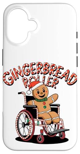 Hülle für iPhone 16 Handicap Witz Lebkuchen Weihnachten für die Weihnachtszeit von Christmas Wheelchair Costume