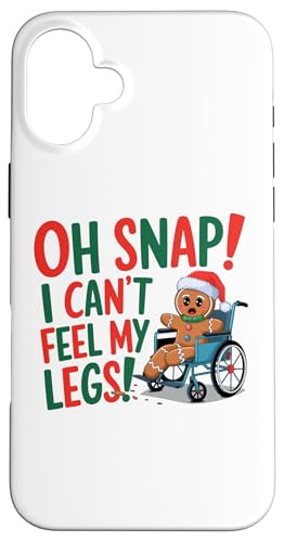 Hülle für iPhone 16 Plus Lustiger Handicap-Witz Lebkuchen Weihnachten für die Weihnachtszeit von Christmas Wheelchair Costume