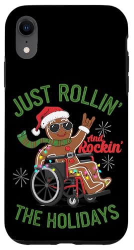 Hülle für iPhone XR Handicap Witz Lebkuchen Weihnachten für die Weihnachtszeit von Christmas Wheelchair Costume