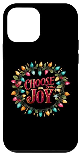 Hülle für iPhone 12 mini Choose Joy Weihnachtsbeleuchtung Positive Affirmation Mindful von Christmas Wisdom Inspirational Empowering Design